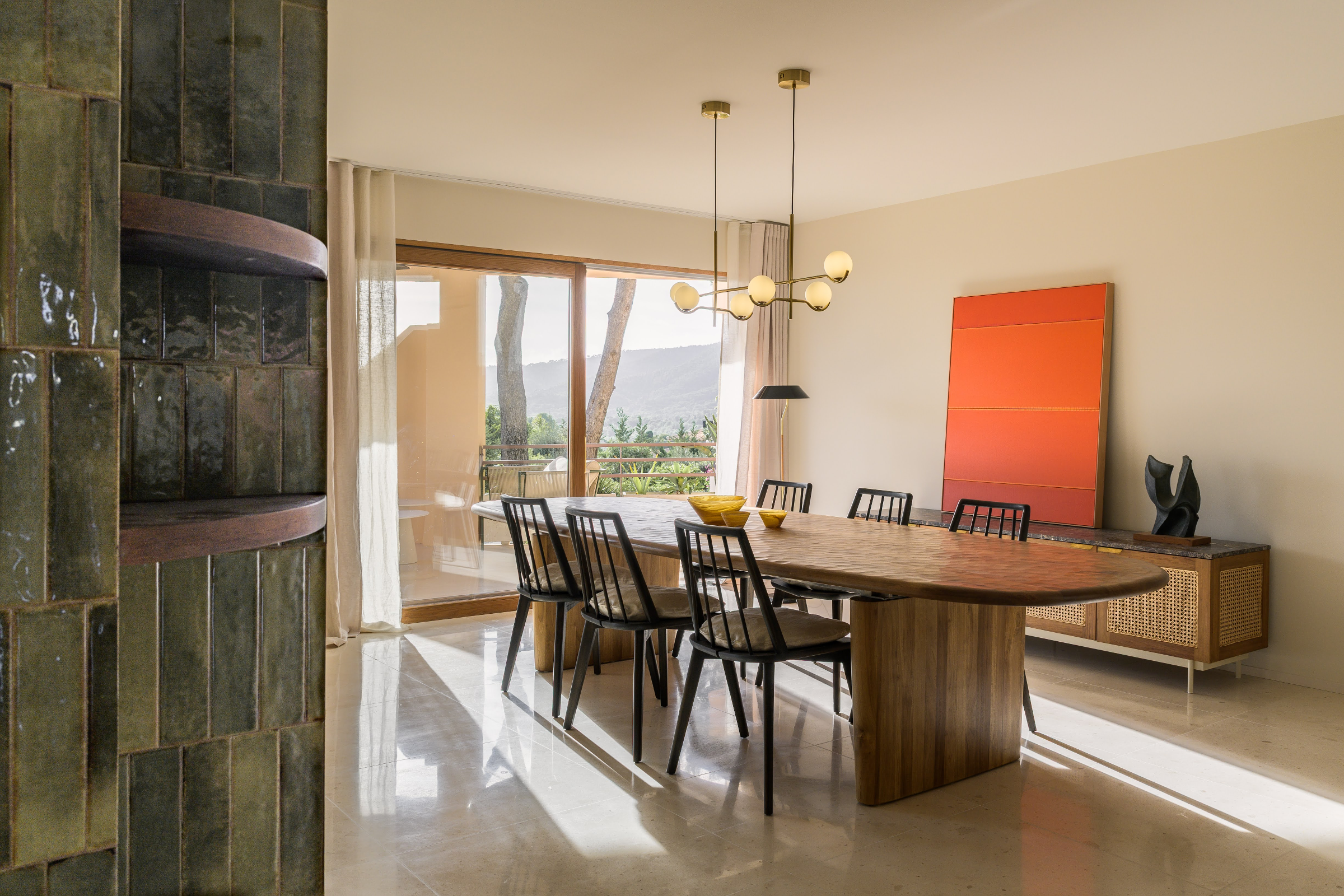 Renovated designer apartment with sea views in La Bonanova — 3