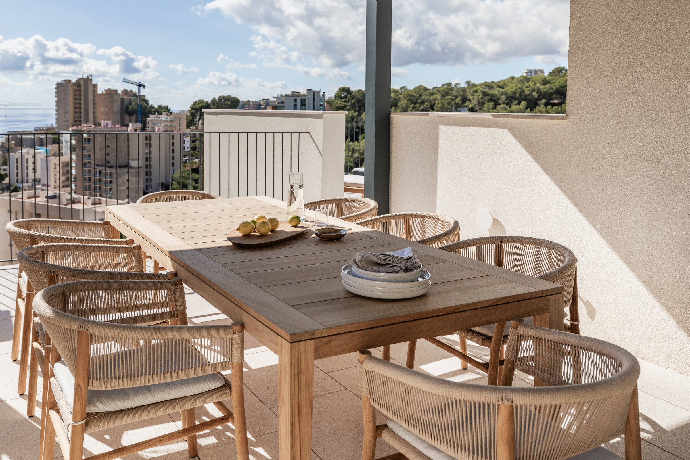 Panoramic Mediterranean Views & Rooftop terrace with pool in Cala Major — 3