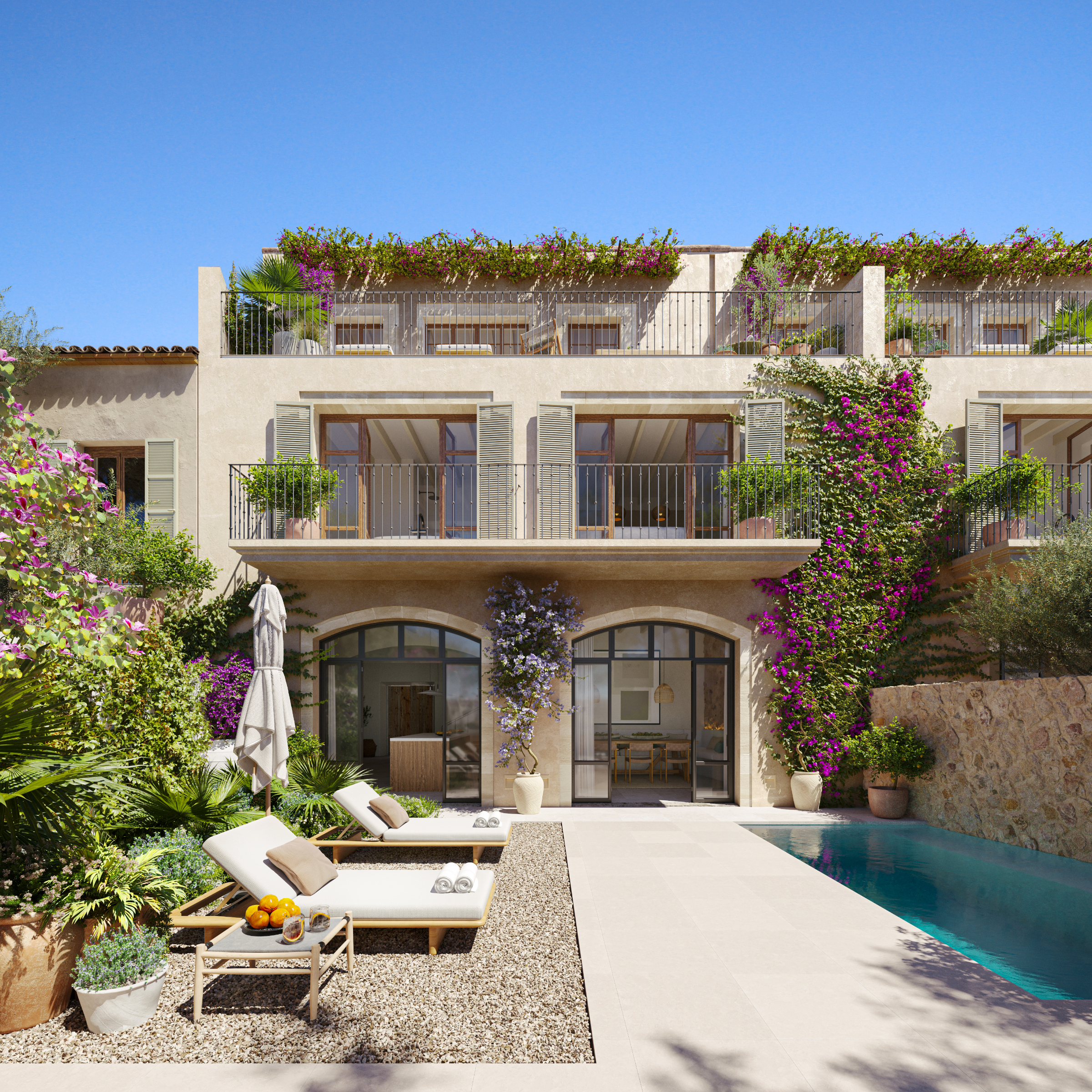 Elegant Mallorquin Townhouse with Tramuntana Views in Santa Maria — 2