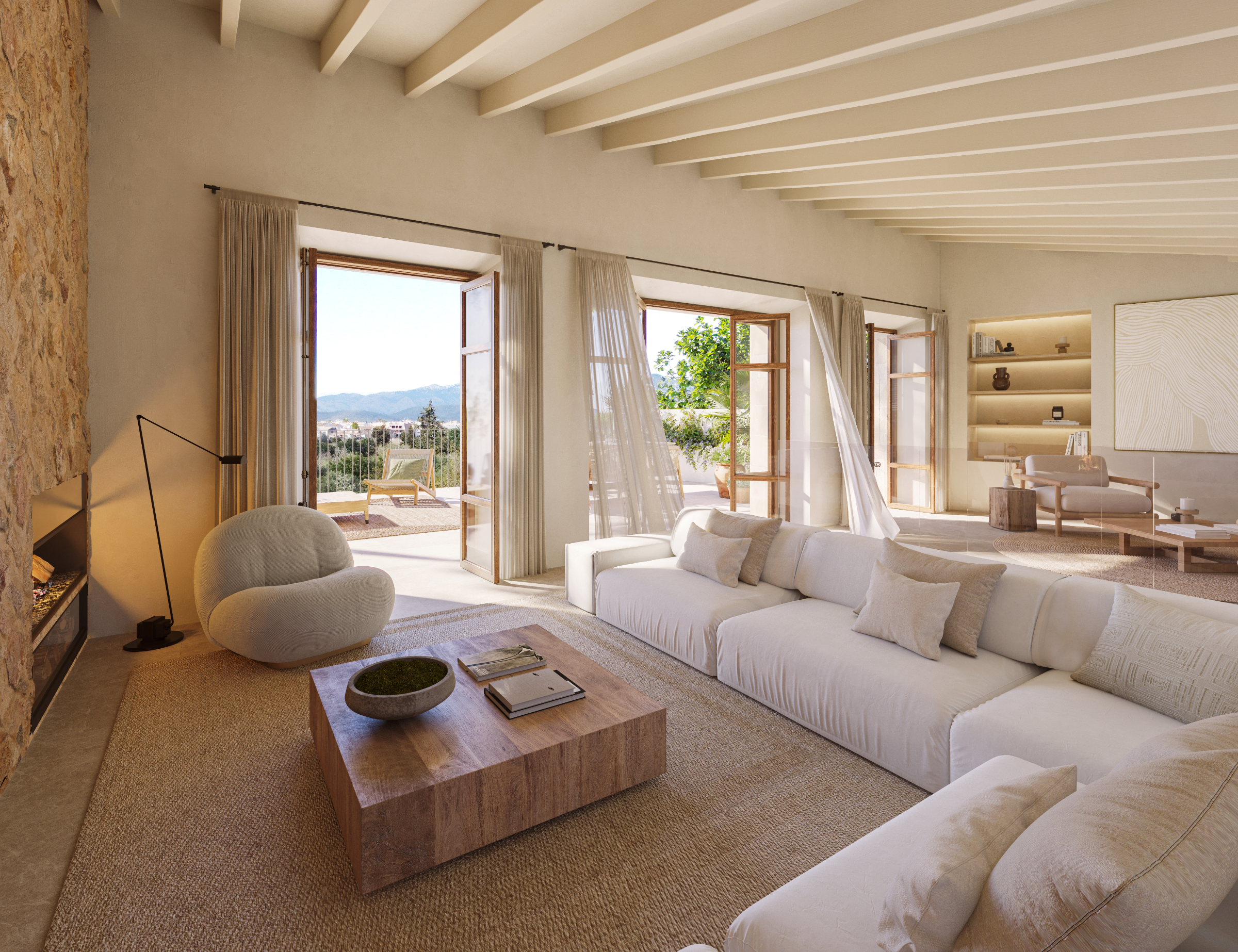 Elegant Mallorquin Townhouse with Tramuntana Views in Santa Maria — 8