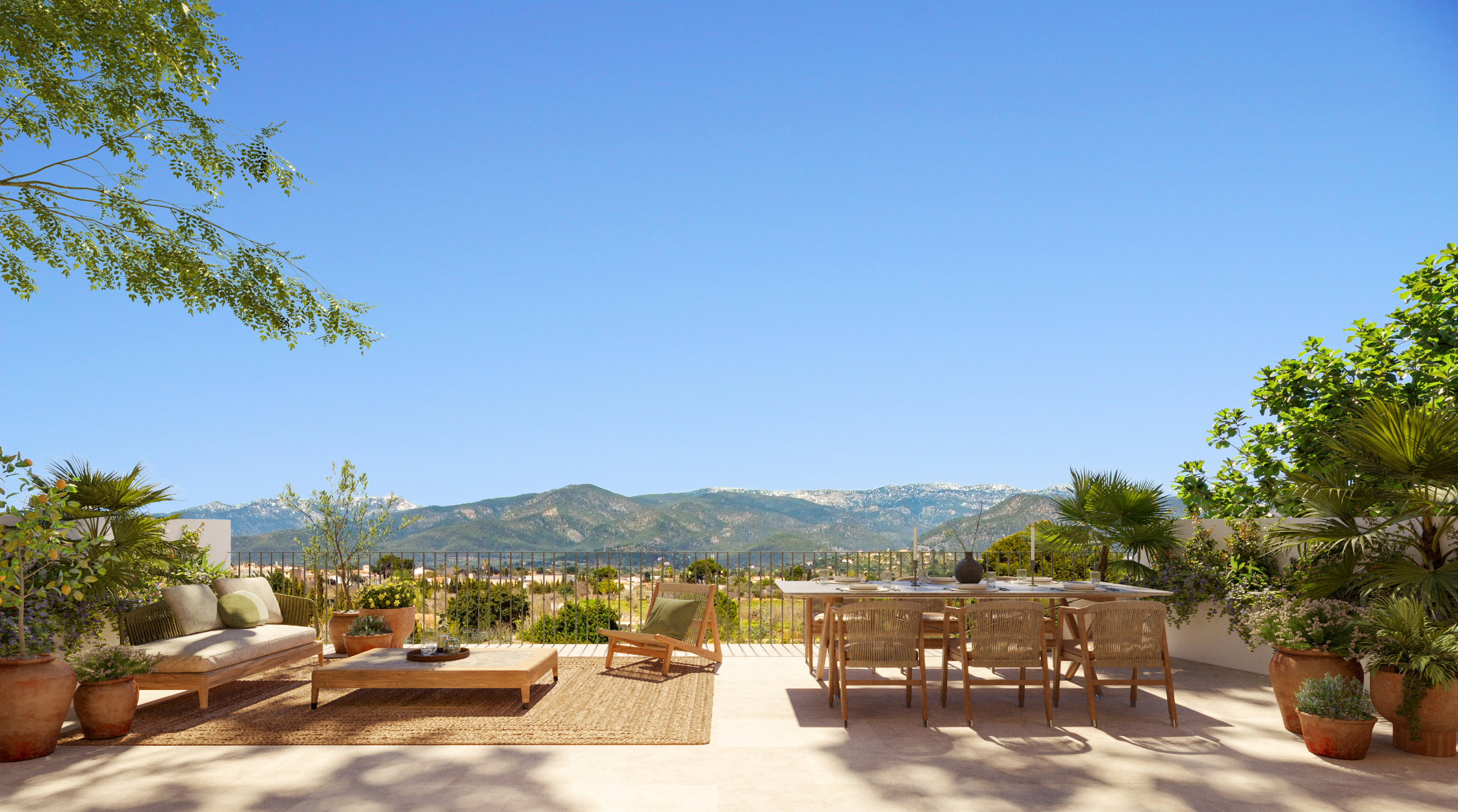 Elegant Mallorquin Townhouse with Tramuntana Views in Santa Maria — 9