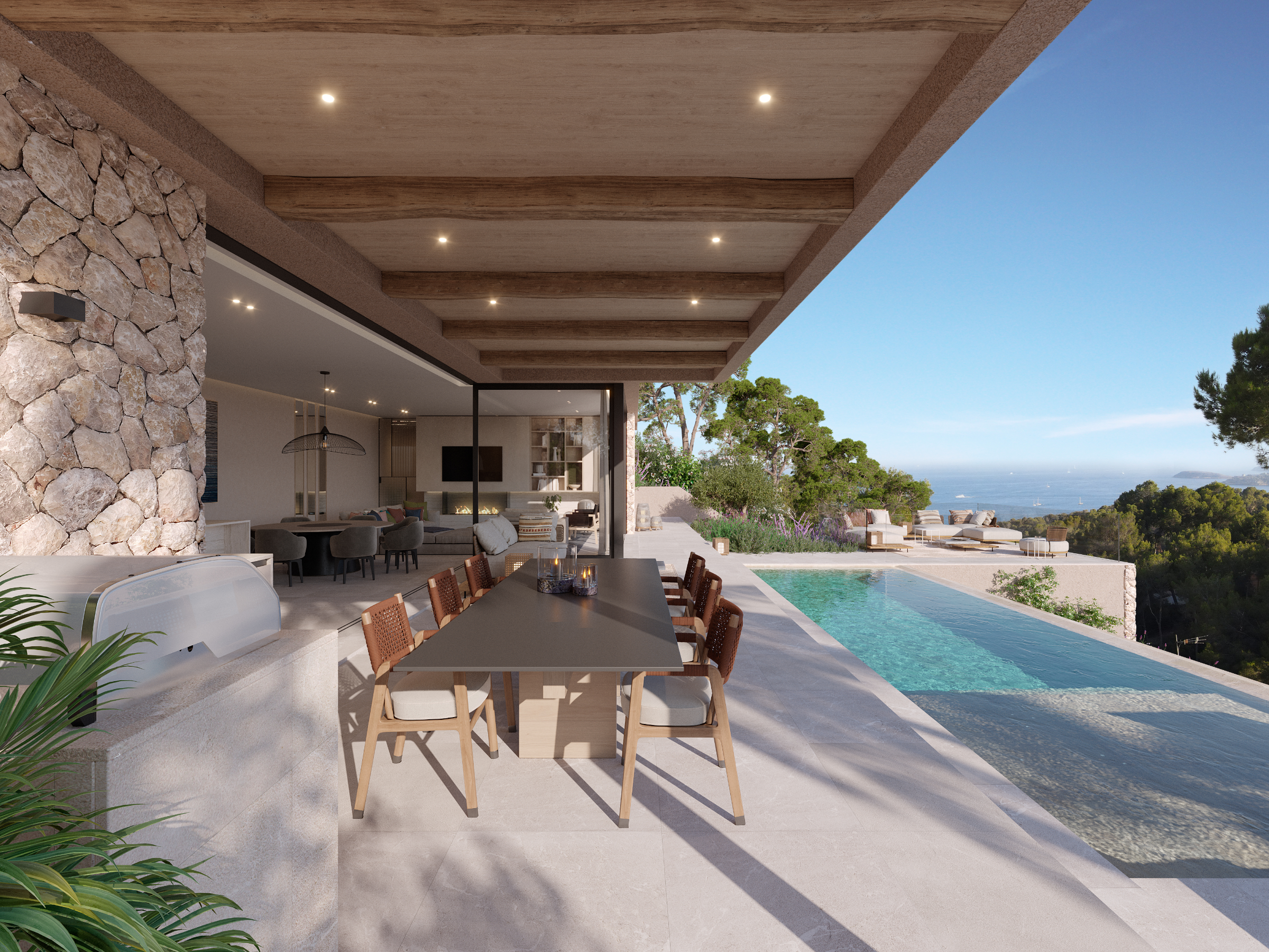 Elegant 4-Bedroom Villa in Costa d'en Blanes with Sea Views — 3