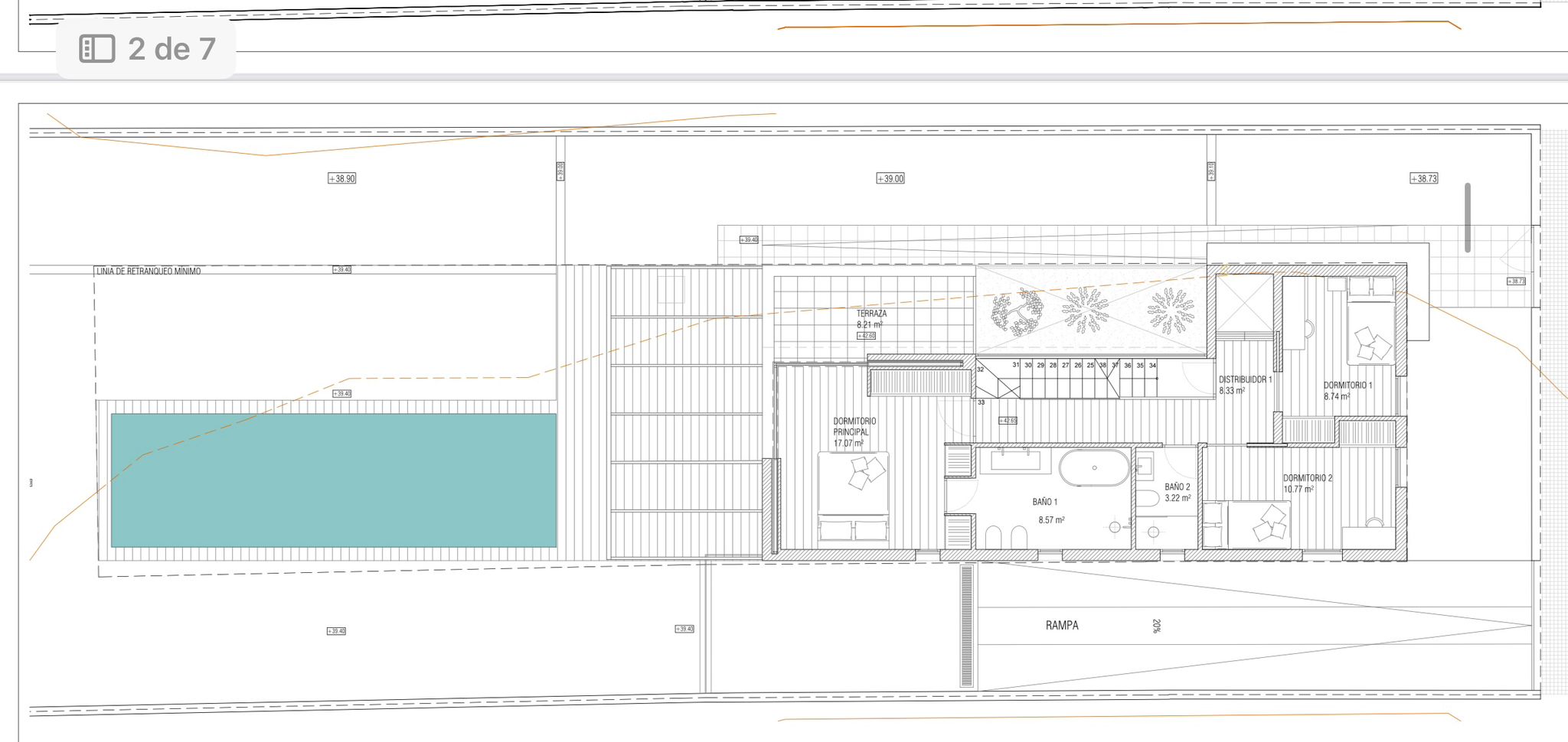 Contemporary Villa with Elegant Mediterranean Living — Floor plan — floor 2