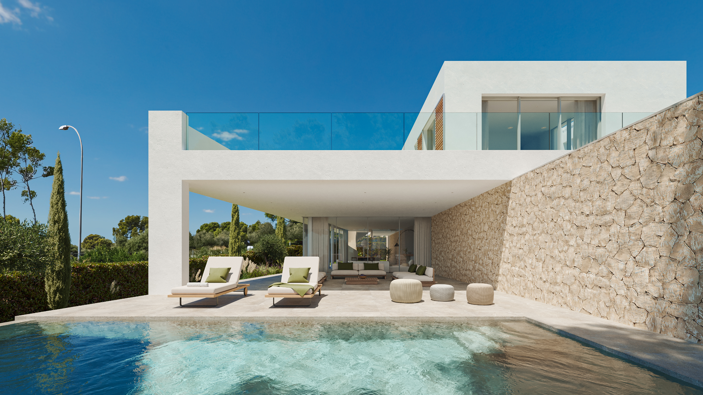 EXCEPTIONAL CONTEMPORARY VILLA WITH EXPANSIVE TERRACES ON A GENEROUS PRIVATE PLOT — 1